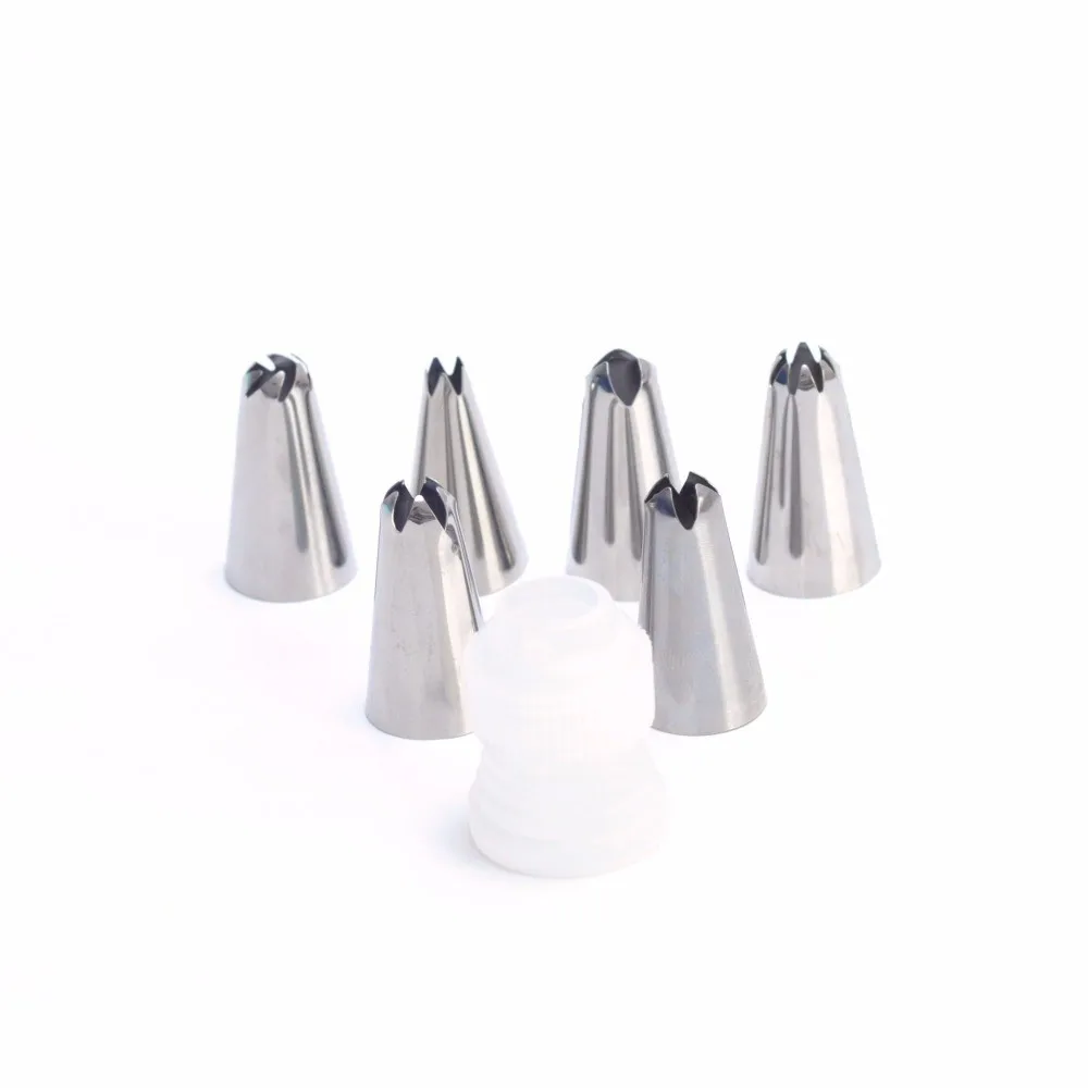 Silicone-Icing-Piping-Cream-Spuitzak-Pastry-Bag-Cake-Decorating-Tool-Bag-Decor-+-6xStainless-Steel-Nozzle-Set-DIY-Cake-Decorating-Tips-Set-CT1036 (3)