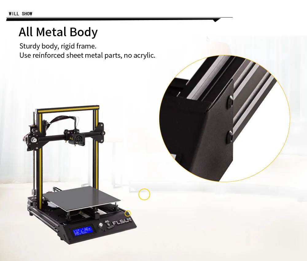 Flsun-F4 3D-принтеры металлический каркас готовые I3 3D-принтеры большая площадь печати 240*240*260 мм с открытым исходным кодом один рулон нити