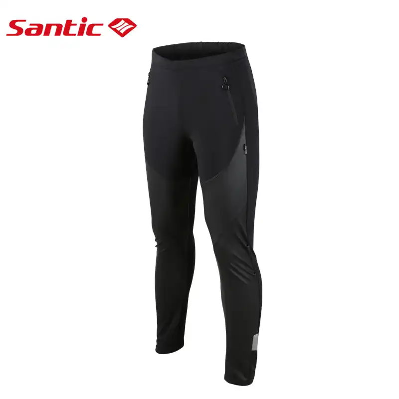 Santic Pantalon Cycliste Homme Hiver Long Cyclisme Velo Sport dhiver Coupe Vent