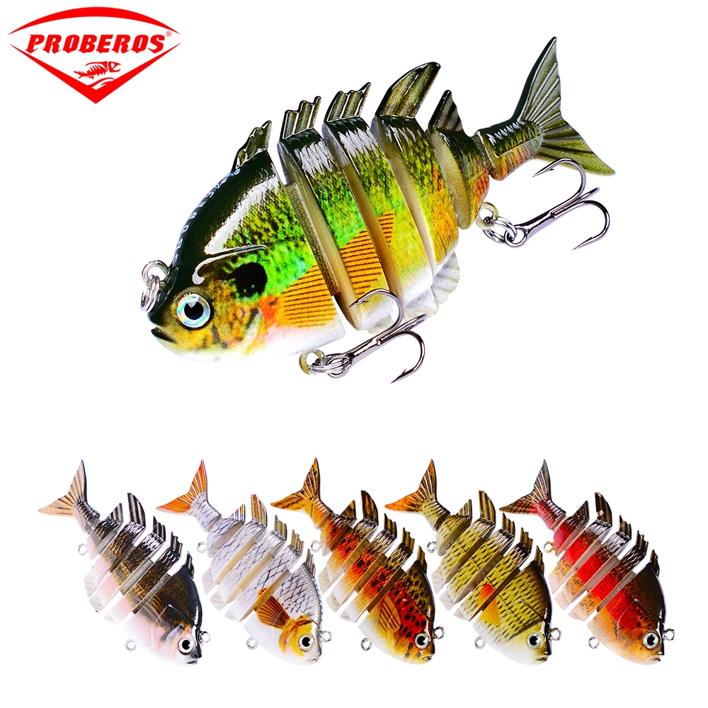 FLYBASS 1 шт. Новый 6 секций рыболовная приманка 0 501 унц.-14 21 г/8 см-3 15 &quotSwimbait 8 # черный