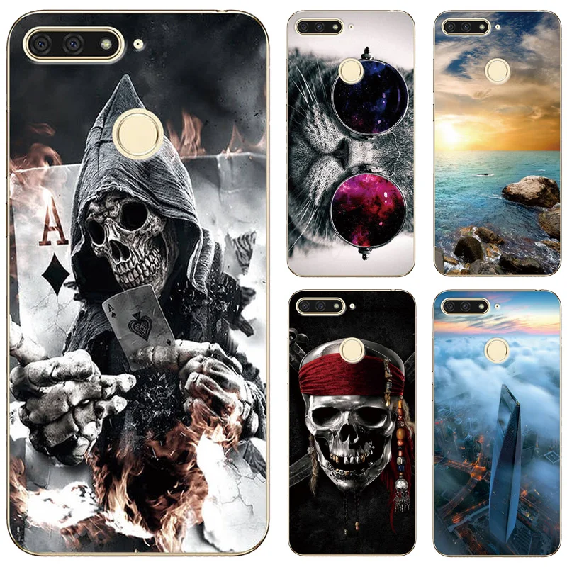 

Case For Huawei Honor 7C AUM-L41 5.7" Russia Version Animal Patterned TPU Soft Shell For Huawei Honor 7C Case Phone Back Cover