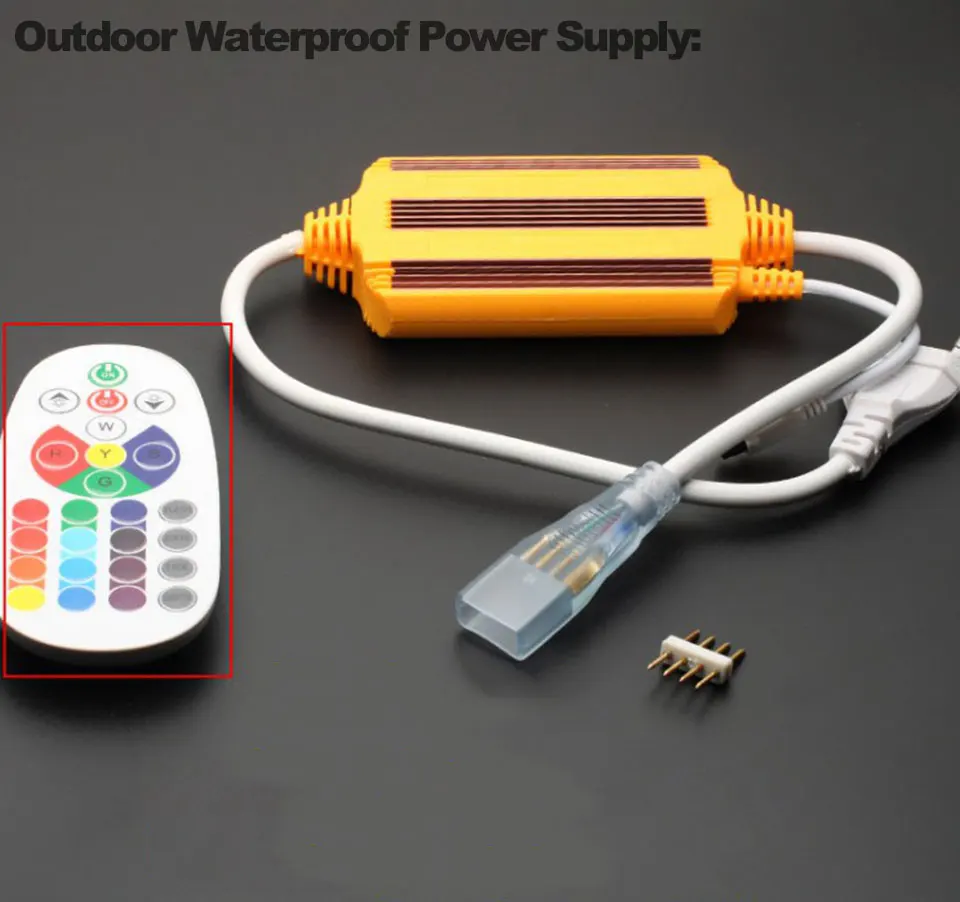 Conduzida com ir Ip65 à Prova 25 35 50 Tira rf Ddimmable Água ou Bluetooth Controle Remoto Ac220v Pode Ser Escurecido Conduzida Luz gd 13 m 15 20 17 ir rf ip65 à prova ddimmable água