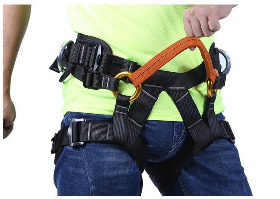Acampamento ao ar Metade do Corpo Cinto de Segurança Xinda Livre Caminhadas Escalada Cintura Suporte Árvore Arnês Equipamentos Esportivos Aéreos 12 High Quality Esporte e Lazer
