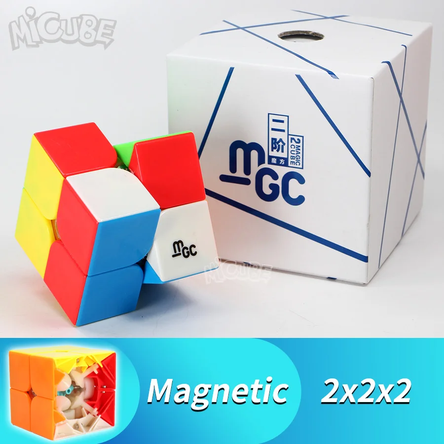 Yongjun MGC 2x2 Магнитный куб 2x2x2 скоростной Магический кубик-головоломка Cubo Magico 2*2 Neo куб на магнитах Игрушки для мальчиков для детей