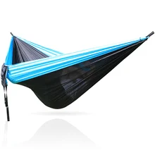 Синий черный синий 210 T Кемпинг нейлоновый гамак Hamac 300*200 см 300 см