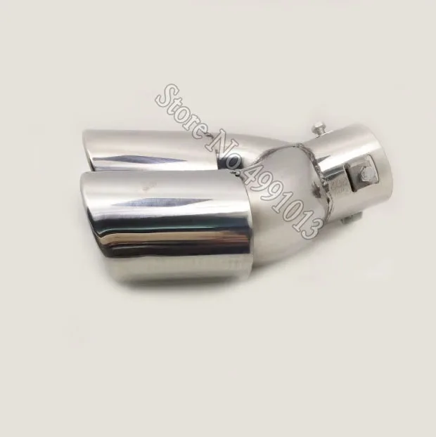car stickers body cover muffler exterior back end pipe dedicate exhaust tip tail outlet ornament 1pcs For Peugeot 607 2004 - Цвет: B0004Sa63