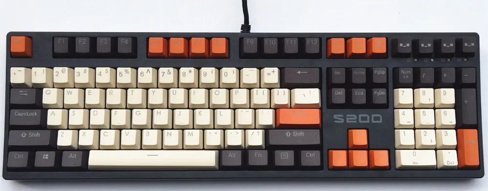 MP Carbon 108/87 ключи двойной удар светодиодный PBT колпачки OEM профиль Cherry MX Переключатель для механической игровой клавиатуры