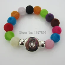 Дизайн теплых тонах бусинами кнопки браслет