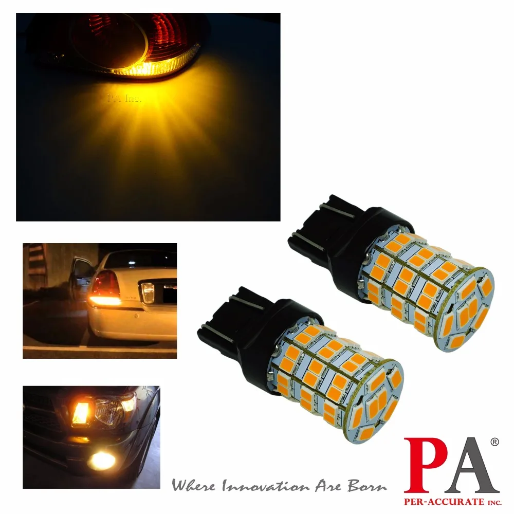 PA LED 2PCS x 7443 T20 55SMD LED Car Turn Signal Blinker Light Bulb