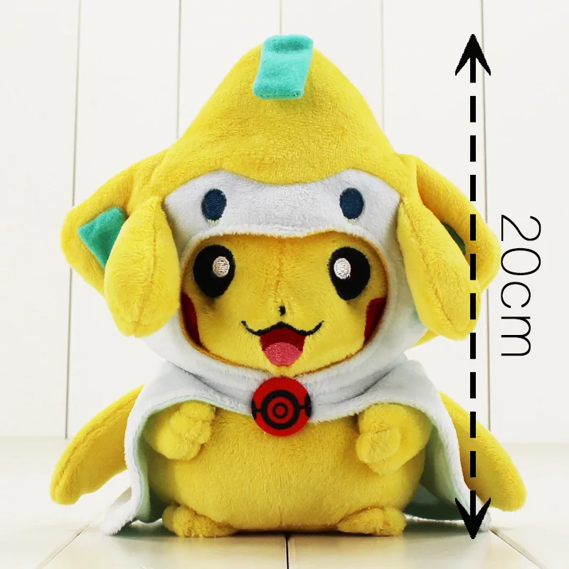 18-20 см 3 шт./партия Victini Jirachi Rowlet плюшевая кукла-игрушка из мультфильма милое животное косплей мягкая Аниме Кукла для подарка на день рождения