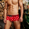 Sous-vêtements en coton pour hommes caleçons courts boxeurs caleçons sexy pantalons de mode Shorts de noël nouvel an respirant porter fesse ► Photo 1/6