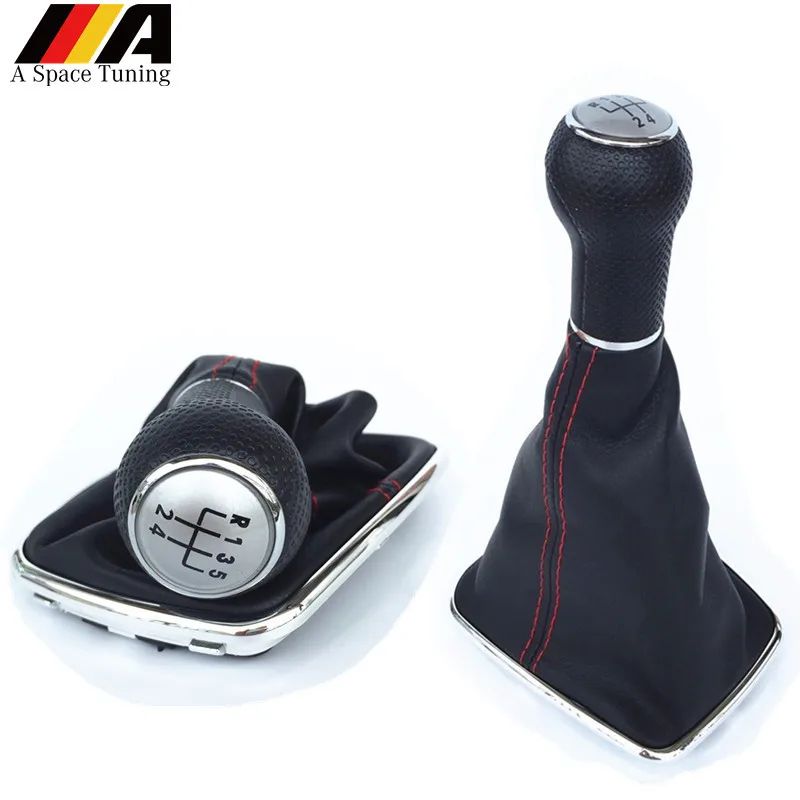 

12mm 23mm Gear Shift Knob Gaiter Boot Lever Handle Cover 5/6 Speed Car Styling Accessories For VW Bora Golf MK4 Jetta GTI R32