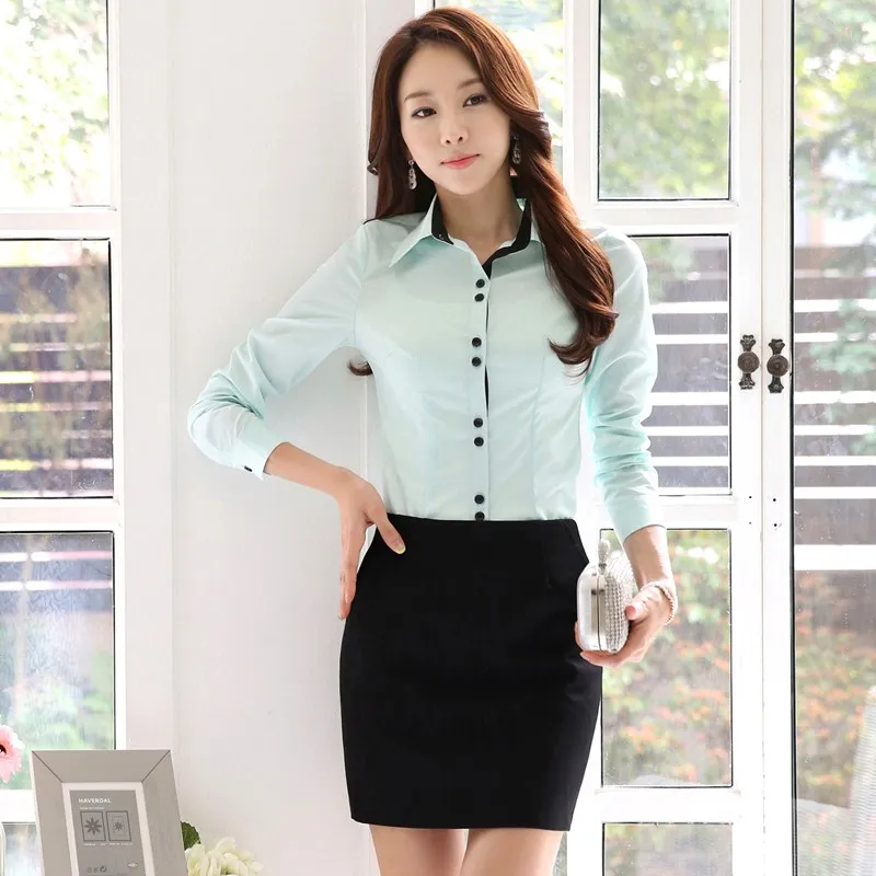 New 2015 Fall Female White Shirts Women 
