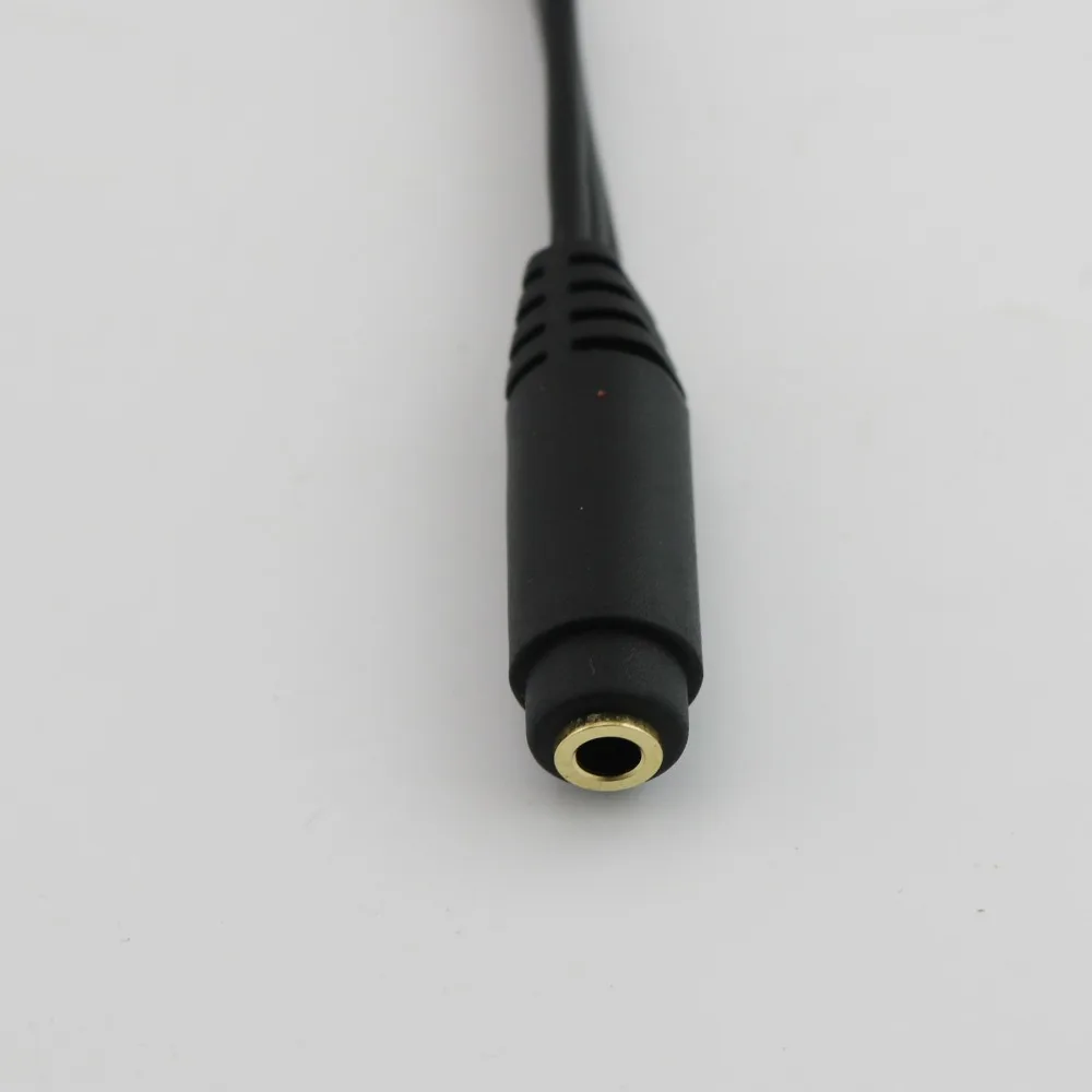 10pcs Gold Plated 3 5mm TRRS Stereo Female 4 Pole Jack to 3x 1 8 Male Plug Audio Headphone Adapter Splitter Cable 30cm 1ft