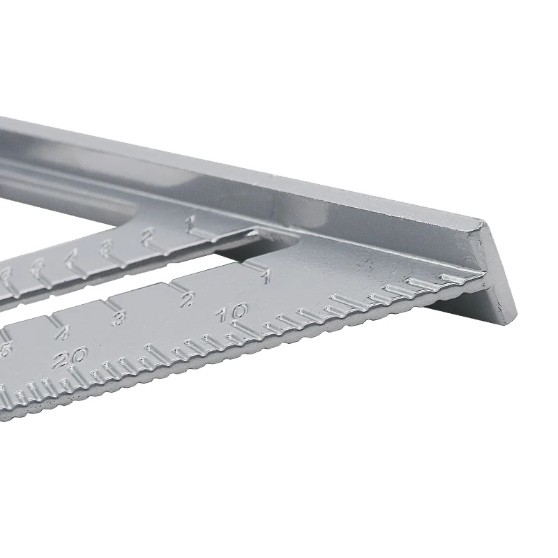 QSTEXPRESS 7" Triangle Square Ruler Aluminum Alloy Speed Square Protractor Miter For Carpenter Measurement Tool