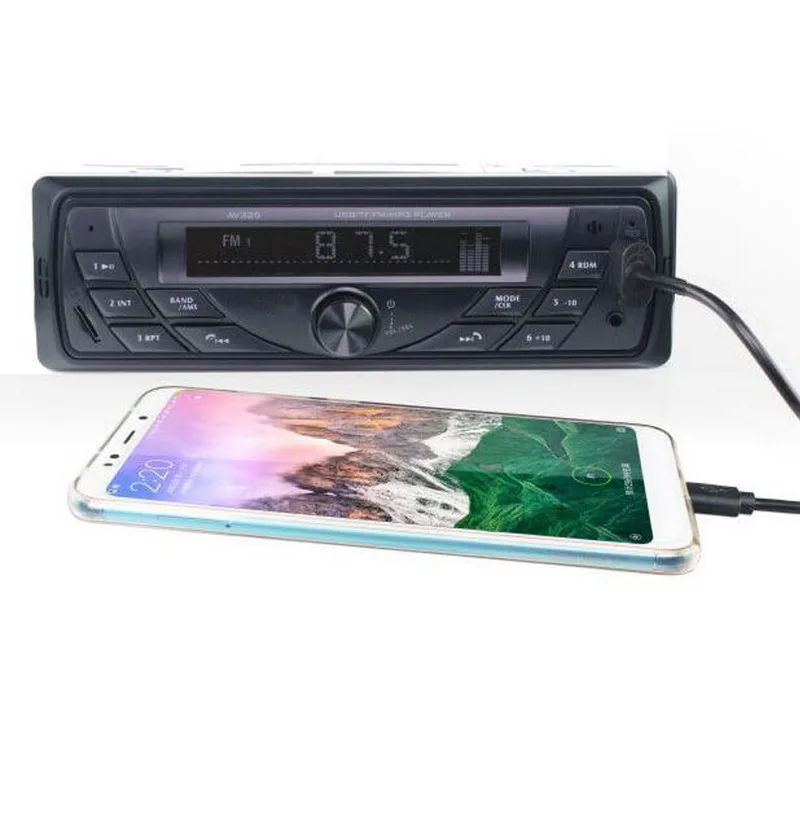 MP3 плеер Автомобильный Радио AUX аудио интерфейс Bluetooth музыка и Bluetooth Вызов функции премиум стерео 1 din FM Смарт авто
