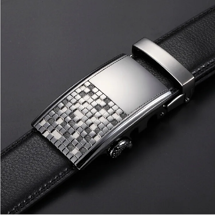 

Famous Brand mens belts for men good leather belt cowskin Automatic buckle business trouser strap pant