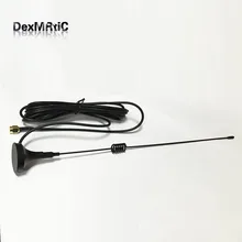 GSM антенна 900-1800Mhz 7dbi маленькая присоска Магнитная база антенна OMNI с 3 м кабелем SMA разъем#2 4g антенна для модема