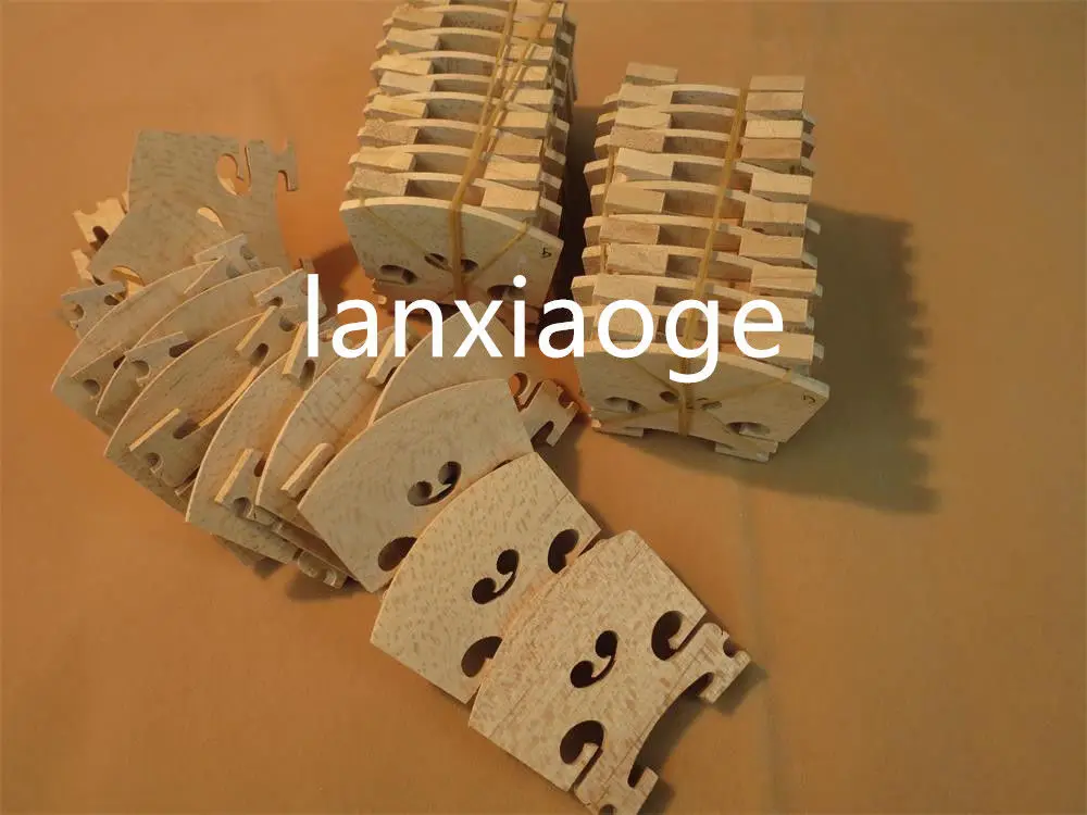 

60pcs 1/2 violin bridges fine maple laser precise #6546
