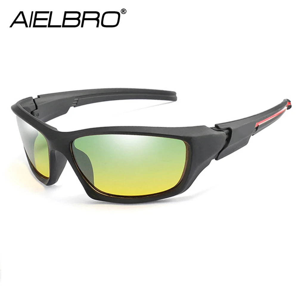AIELBRO поляризационные солнцезащитные очки для вождения, ночного видения, для вождения, для женщин и мужчин, спортивные очки Gafas|Очки для велоспорта|   | АлиЭкспресс