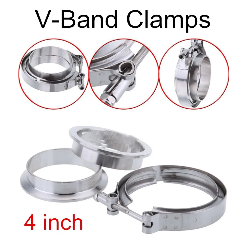 Buy For turbo exhaust downpipe one 4 inch V Band clamp