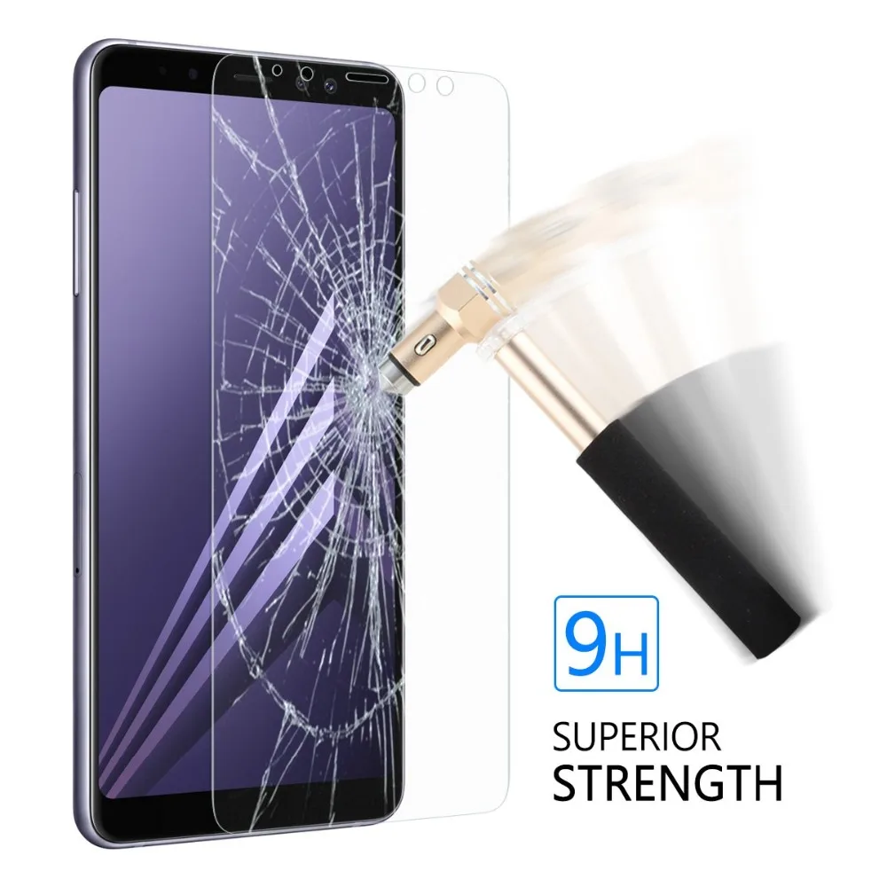 Защитное стекло для Samsung A5 A6 A7 A8 Plus 2018 закаленное Galaxy A3 2016 2017 защитная пленка