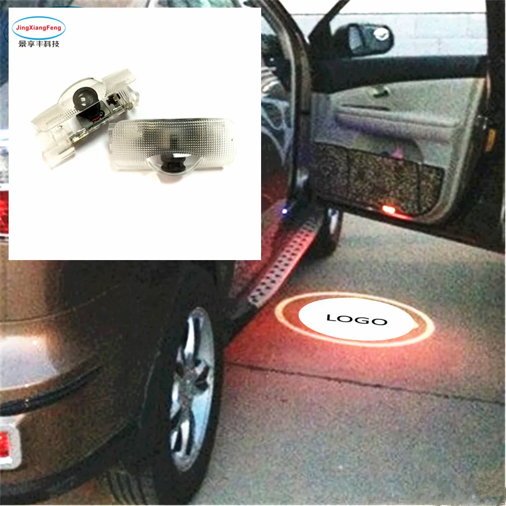 

2pcs led door logo light For Toyota Camry 2006-2012 New 2018 Toyota Logo Laser For Subaru For Lexus car accessories styling