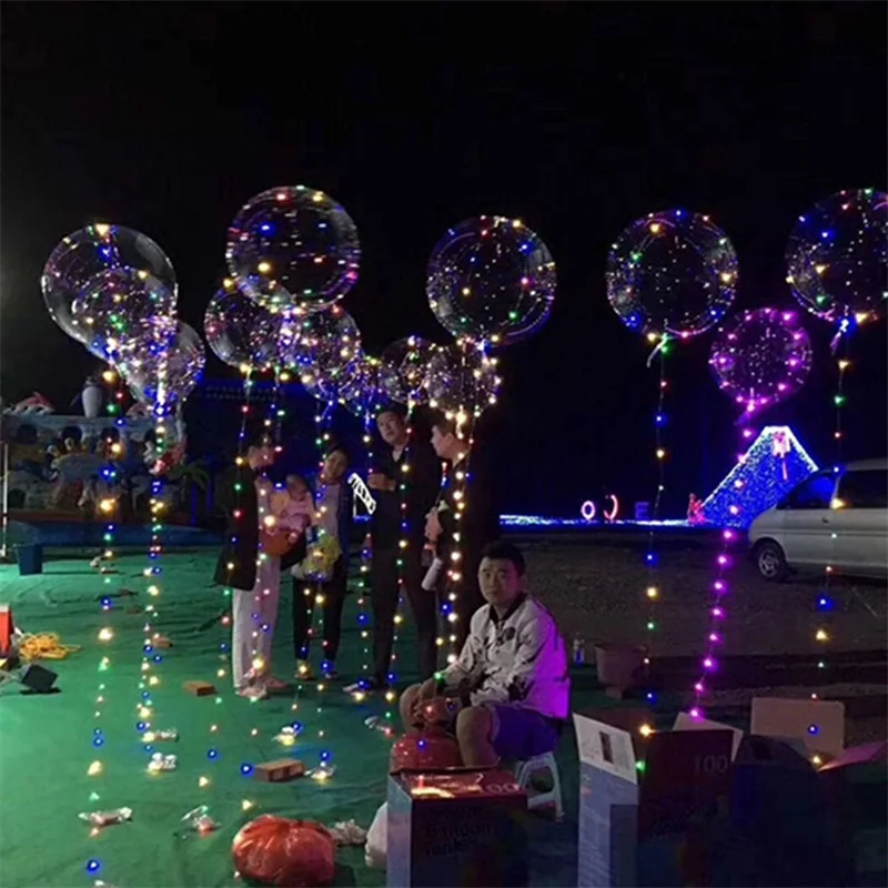 

18inch Latex LED String Lights Flasher Lighting Balloon Children Kids Wave Ball Light Up Toys Xmas Wedding Party Decorations