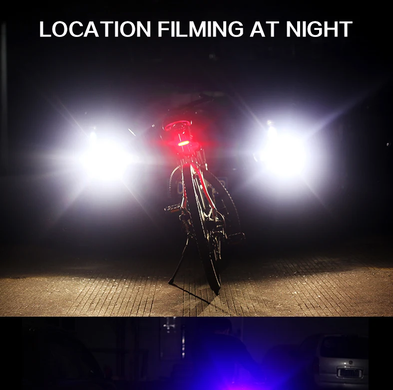 Discount USB Rechargeable Bike Lights Mountain Bike Taillight Warning Light LED Four Modes Two Colors Variable Light  Bicycle Light 10