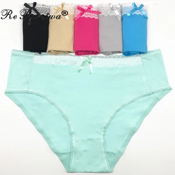 

Rebantwa Brand 10pcs Femme Oversize Briefs Plus Size 3XL/4XL Women Panties Cotton Mom Underwear Sexy Lingerie Ladies Knickers