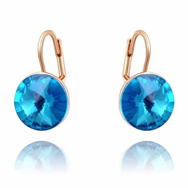 Серьги подвески Lo Paulina 2018 дюйма 14 мм с австрийским кристаллом|drop earrings|stone drop