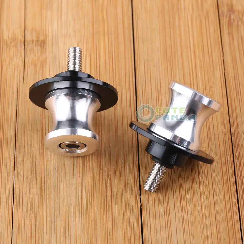 

6mm CNC Swing Arm Sliders Spool Silver For Yamaha YZF R1 R6 FZ1 FZ6 FAZER FZ6R