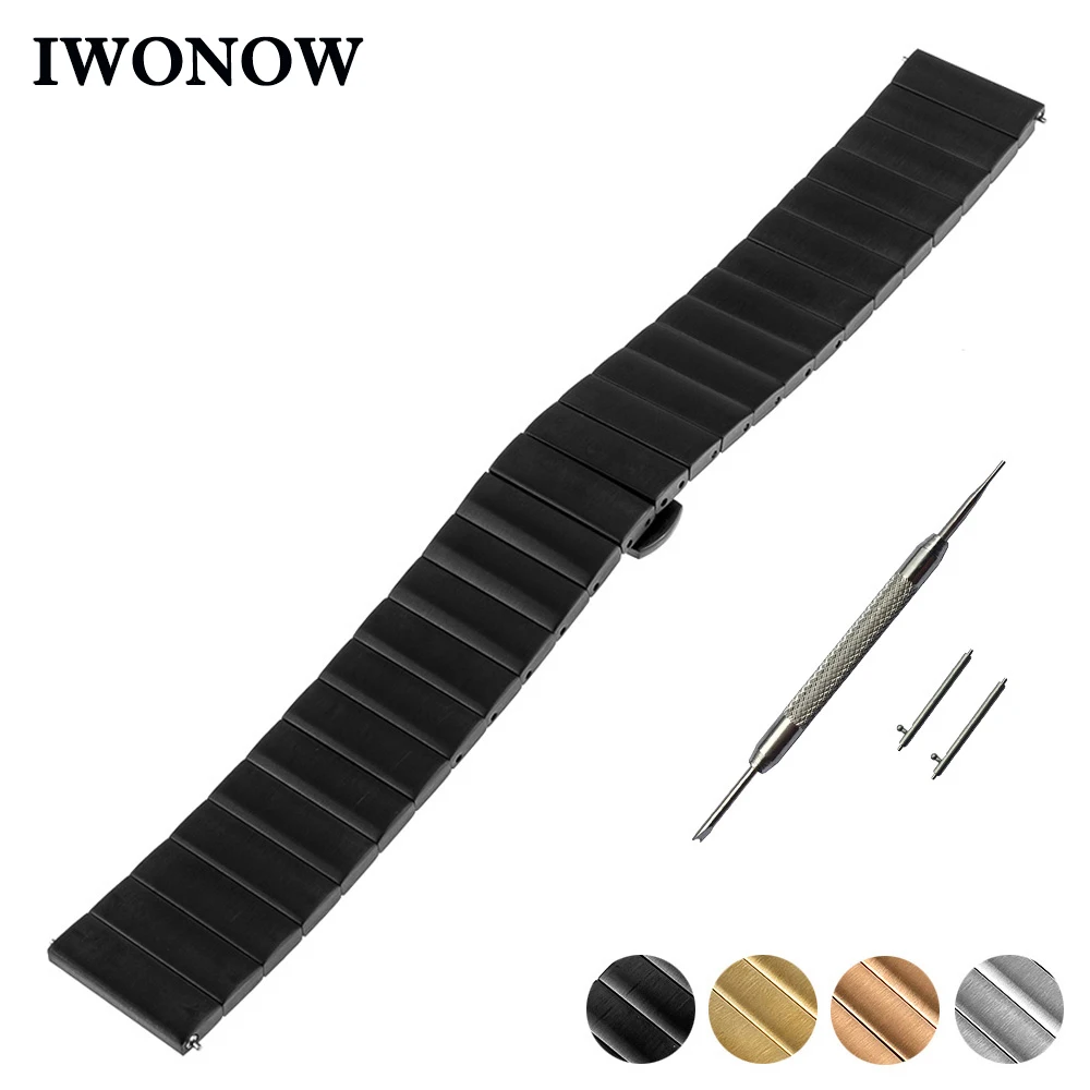 Stainless Steel Watch Band 20mm for Garmin Vivomove Quick Release Strap