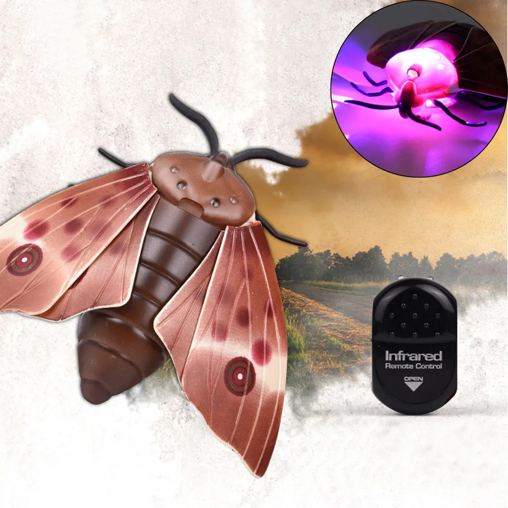 

Children Tricky Toys Infrared Induction Electric Remote Control Fly Moth Toy practical and convenient Remote control toys