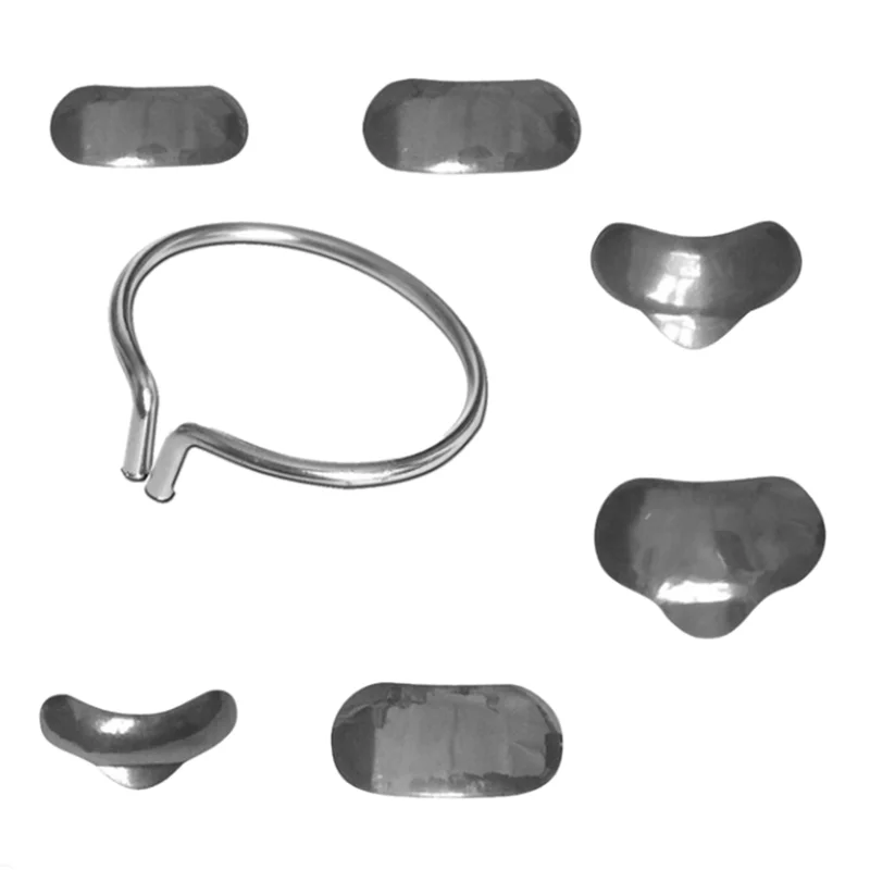 100pcs Dental Matrix Sectional Contoured Metal Matrices Full kit With 2 Rings for Teeth Replacement Dentsit Tools