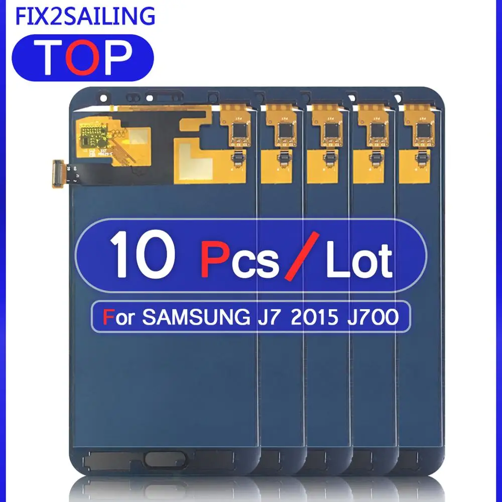 ЖК-дисплей s J7 для samsung Galaxy J7 J700 J700F J700M J700H супер ЖК ...