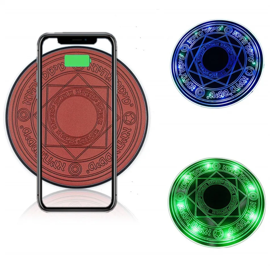 Универсальное беспроводное зарядное устройство Magic Circle Qi Беспроводная Быстрая зарядка для iPhone X 8 7 6 samsung S7 S8 huawei Xiaomi Redmi