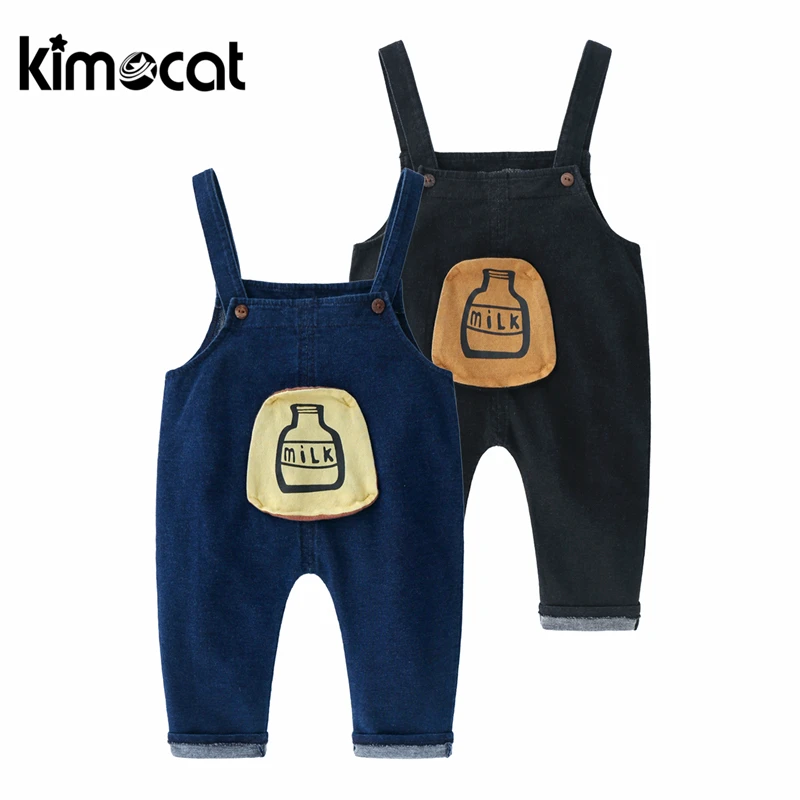 Kimocat/штаны для новорожденных мальчиков и девочек хлопковые леггинсы высокого