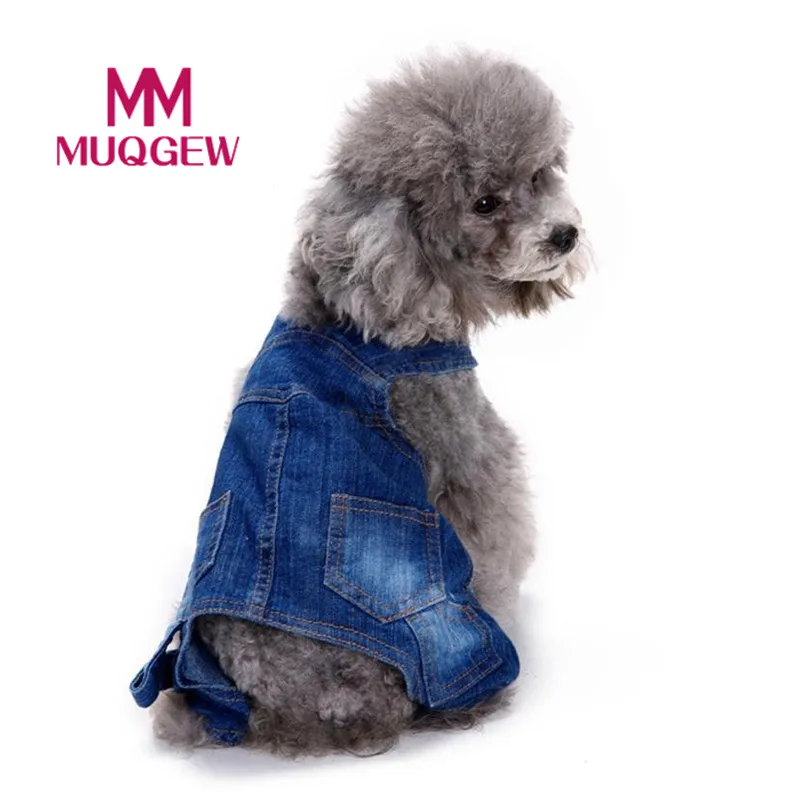 

pet dog cat clothes Jumpsuit Blue Jeans Bibs Overalls Pants Pet Cat Small Dogs Clothes Summer Winter Costume Coat 2018