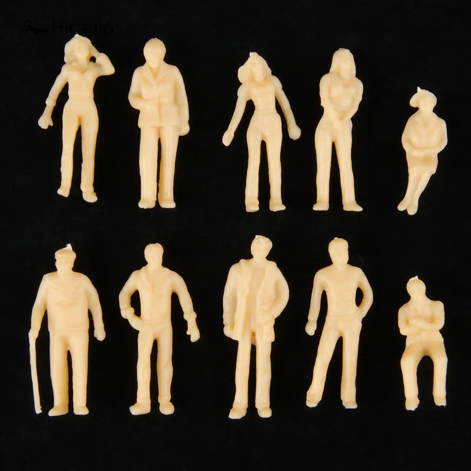 miniature figures for train sets