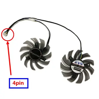 

2 pcs/set R7-260X GPU Graphics Fan T128010SH FD7010H12S Radiator Cooler For ASUS HD7770 R7 260X Video VGA Card Cooling