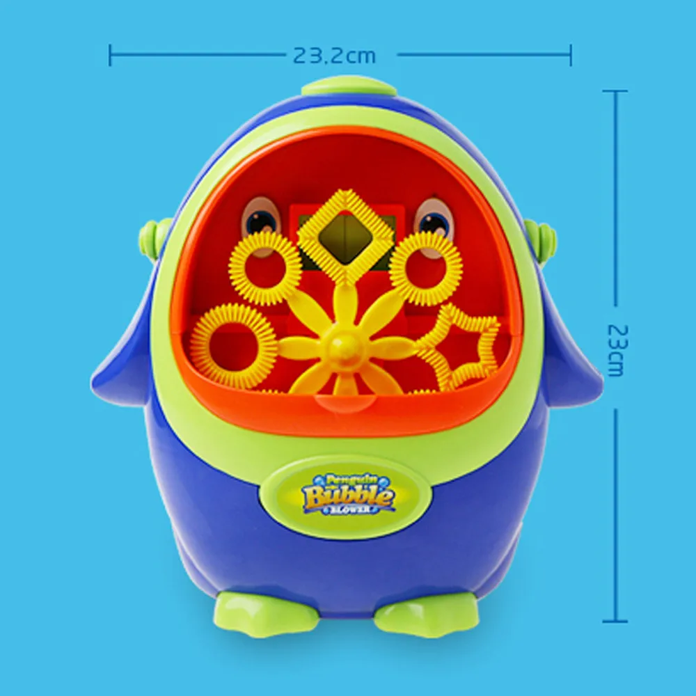 Открытый игрушки сдувание пузыря ToyPenguin автоматическая машина для пузырей