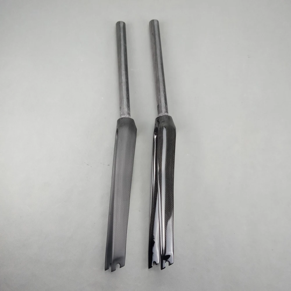 

BB Road bicycle 3K full carbon fibre fork Fixed Gear bike carbon forks 700C 1 1/8'' matte or glossy No brand logo 360g