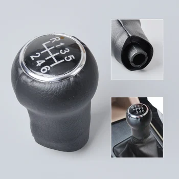 

DWCX New Black 6 Speed Gear Shift Knob Gaitor Boot for Audi A6 1997 1998 1999 2000 2001 2002 2003 2004 2005 2006