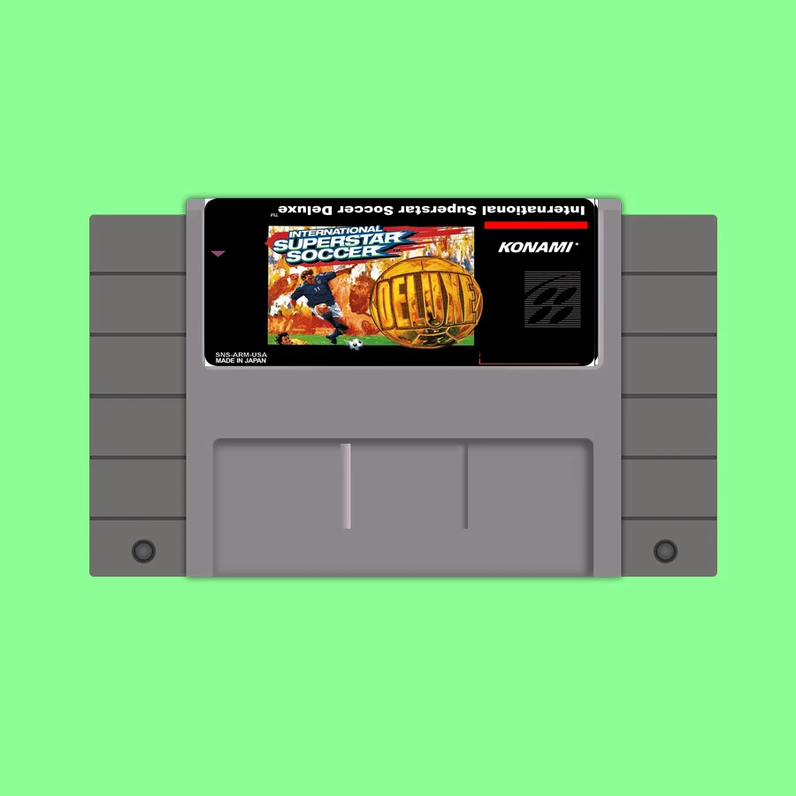 Новое поступление 16bit карточки для супер ИГРЫ международный суперзвезда Футбол