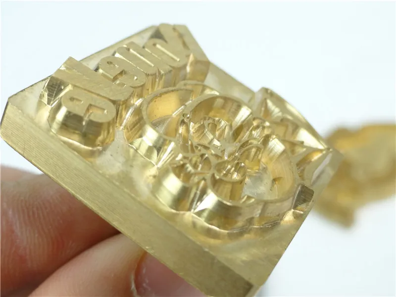  Brass stamping machine moldRCIDOS CNC engraving mold/hot foil stamping clicheleather bronzing dieCa