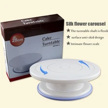 Инструмент для выпечки с противоскользящей кромкой, пластмассовый проигрыватель для торта, монтажный цветок для торта