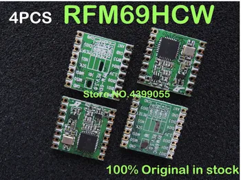 

4PCS RFM69HC RFM69HCW 100nW frequency transceiver module 433MHZ 868MHZ 915MHZ