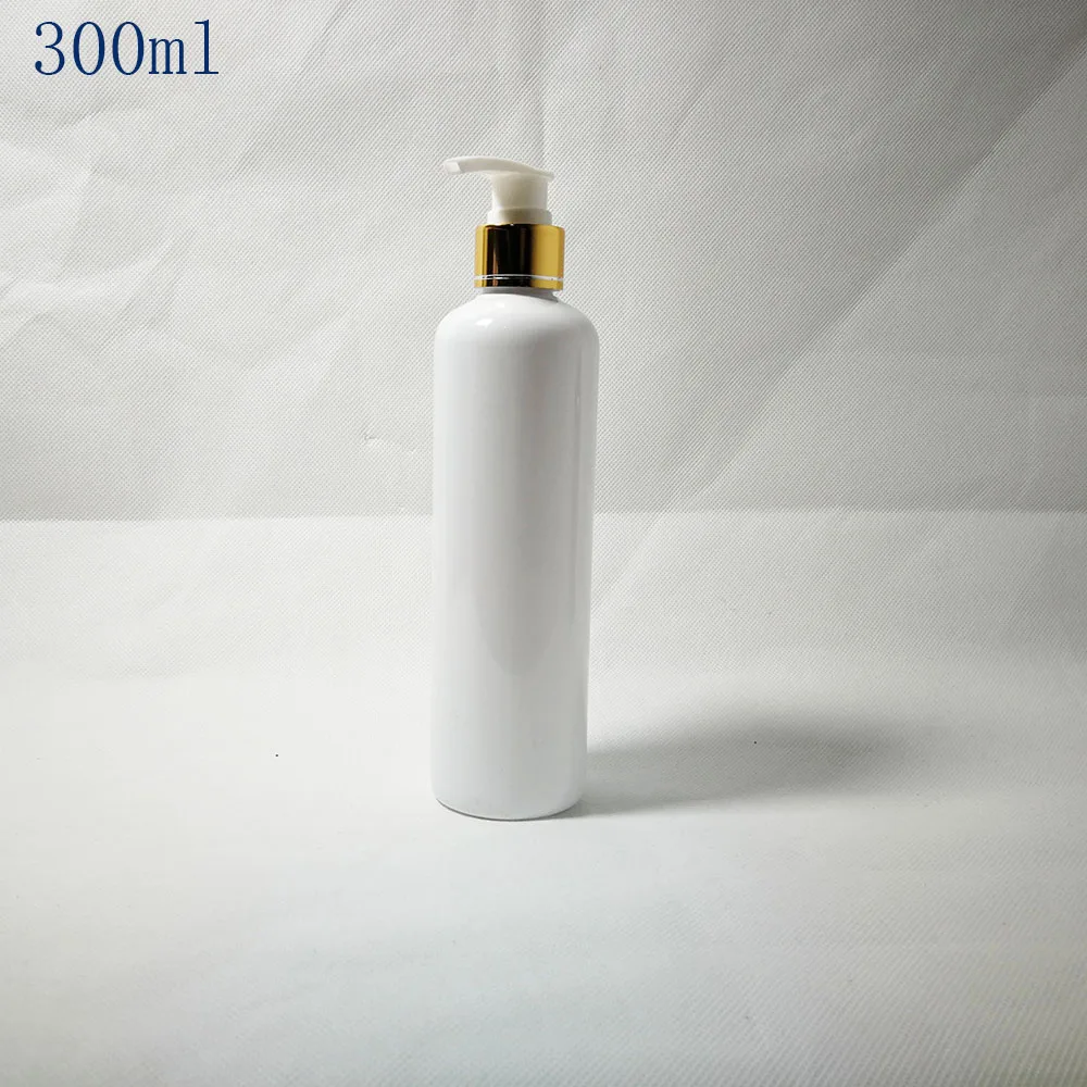 30 шт. 300 мл пустая эмульсия helicoidal бутылка для головы насоса 300cc Золотой лосьон отжимной шампунь пэт косметический многоразовый контейнер - Цвет: 1