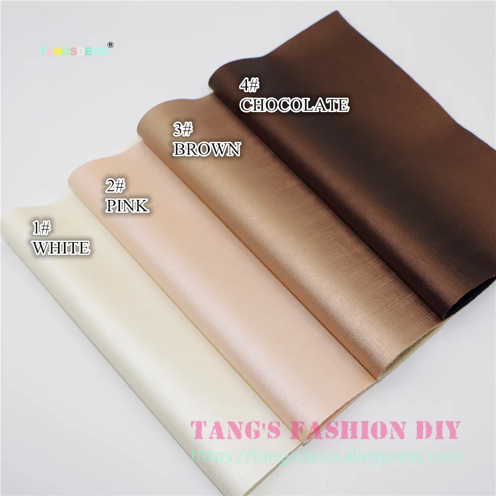 4PCS--20X22CM DIY Hair Bow Material Pearly Embossed checks PU Synthetic Faux Leather | Дом и сад